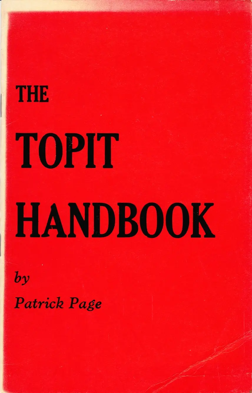 THE TOPIT HANDBOOK by Patrick Page