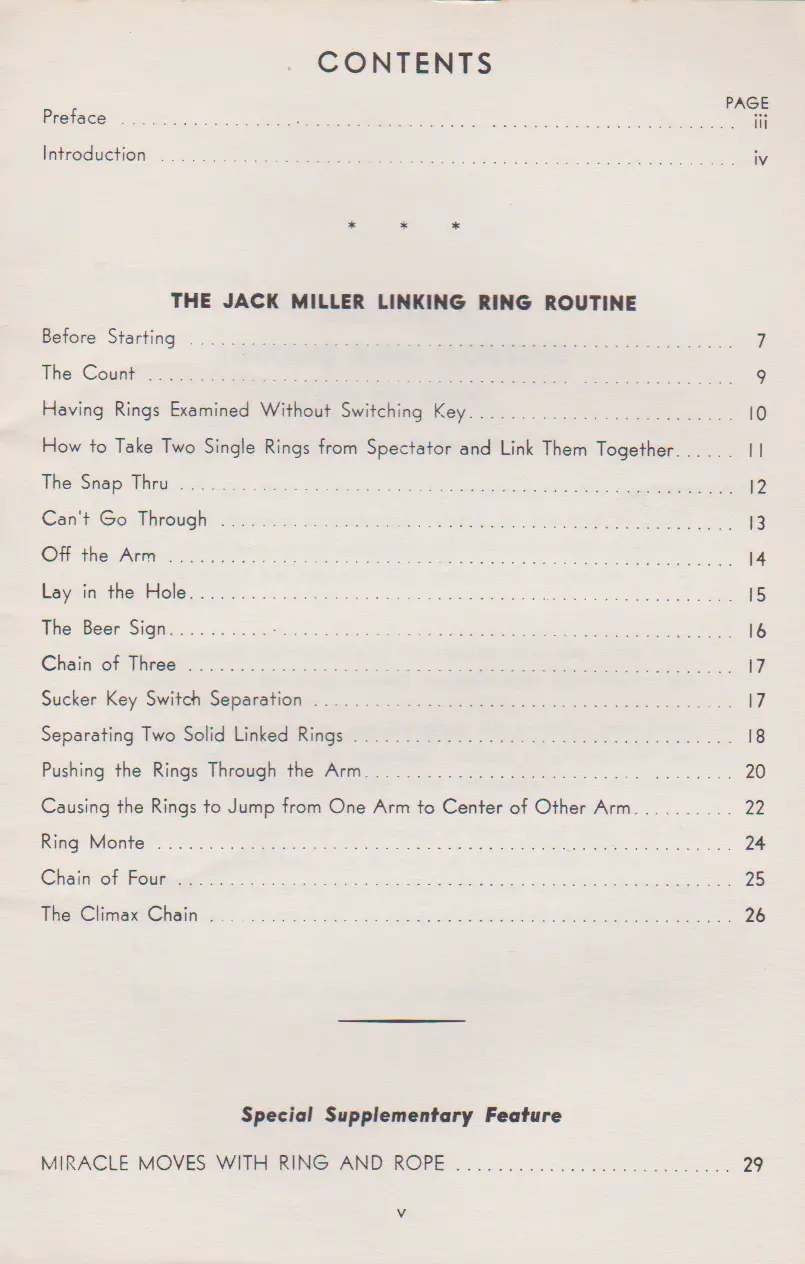 Jack Miller's LINKING RING ROUTINE – Image 2