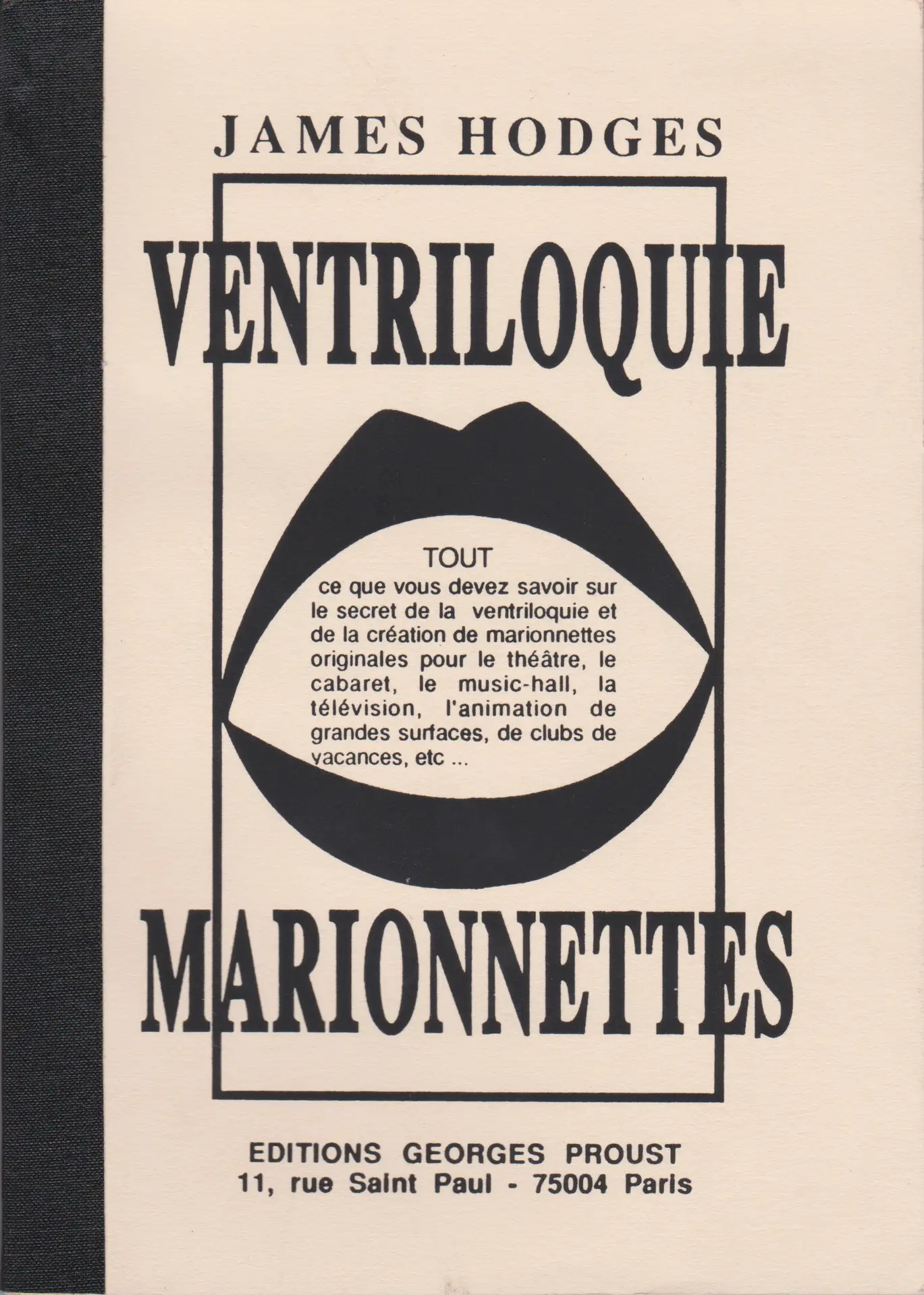 VENTRILOQUIE, MARIONNETTES (JAMES HODGES) — réf. B-1252