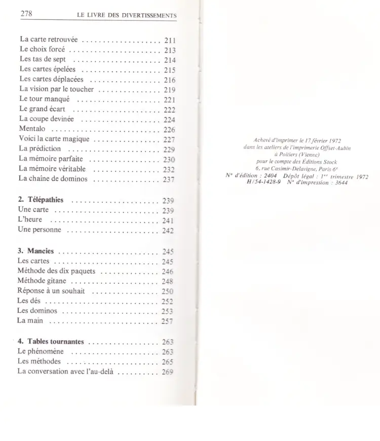 LE LIVRE DES DIVERTISSEMENTS (PIERRE BERLOQUIN & FRÉDÉRIC VITOUX) – Image 5