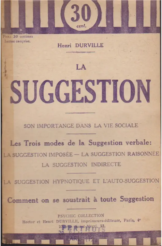 SÉRIE DE 6 BROCHURES SUR LE MAGNÉTISME (Henri DURVILLE) – Image 2