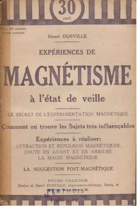 SÉRIE DE 6 BROCHURES SUR LE MAGNÉTISME (Henri DURVILLE) – Image 4