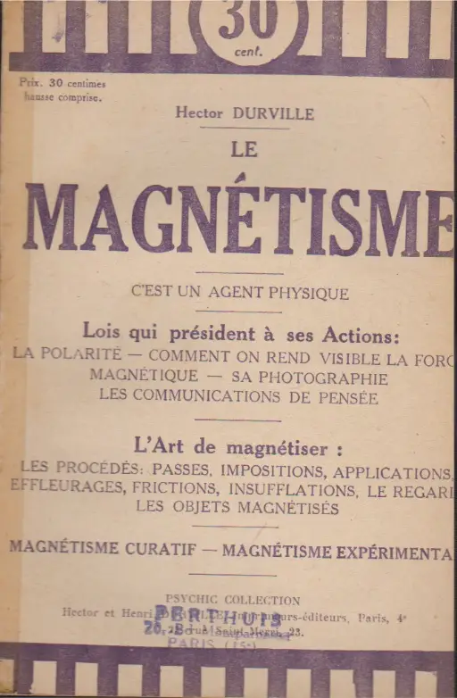 SÉRIE DE 6 BROCHURES SUR LE MAGNÉTISME (Henri DURVILLE) – Image 6