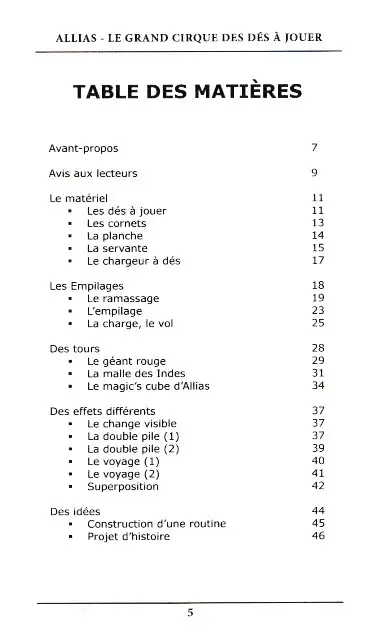 LE GRAND CIRQUE DES DÉS À JOUER (ALLIAS) – Image 3